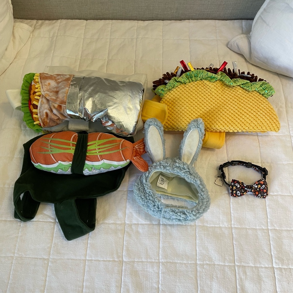 Bootique Pet Costume Set with Taco, Burrito, and More